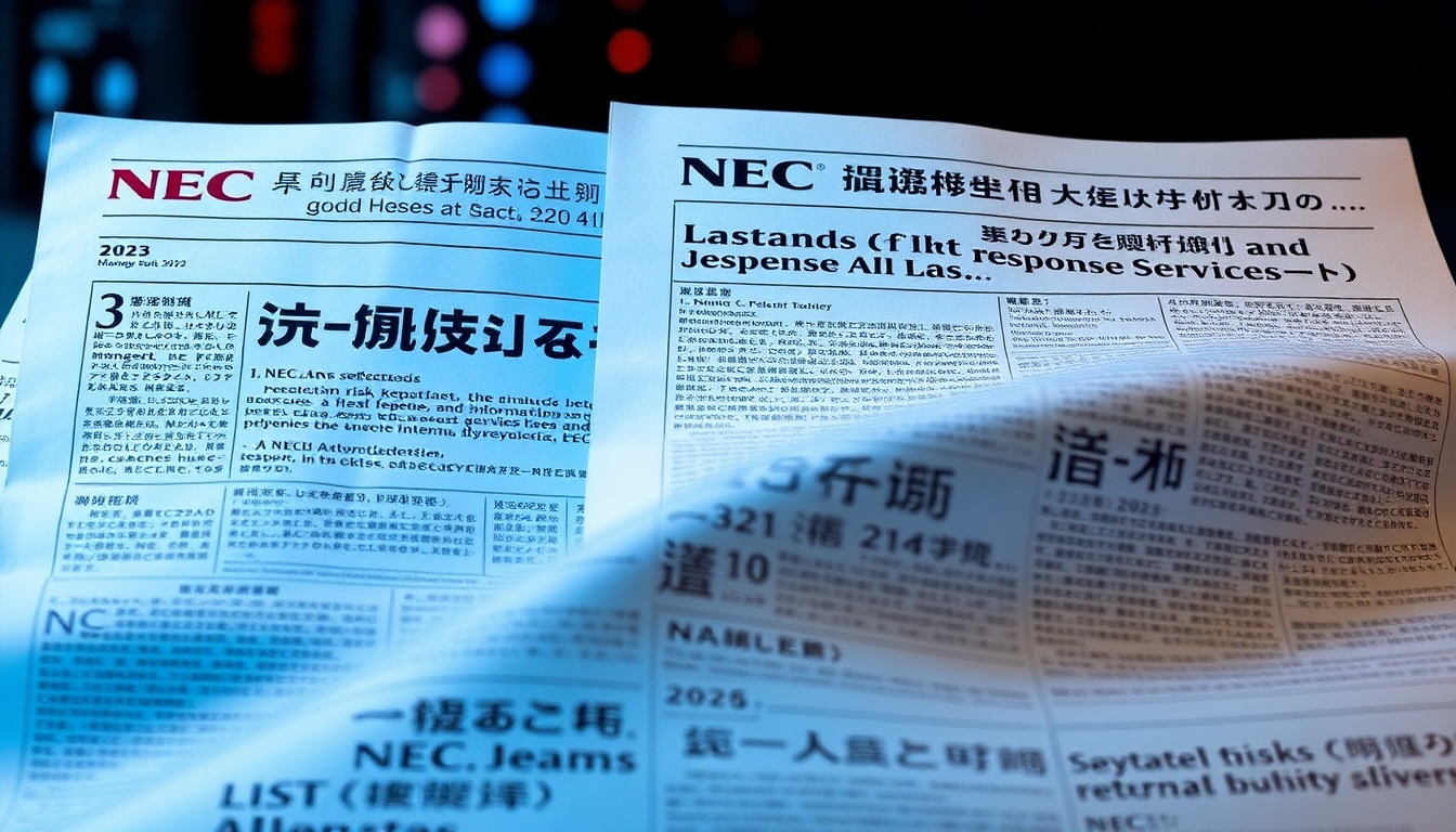 NEC、IDC社のレポートでマネージド検知・対応サービス分野のリーダーに選出